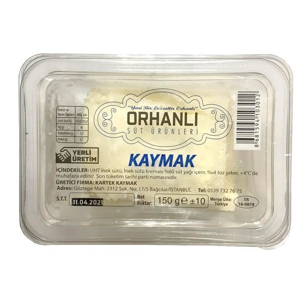 Orhanlı Rulo Kaymak 140 Gr