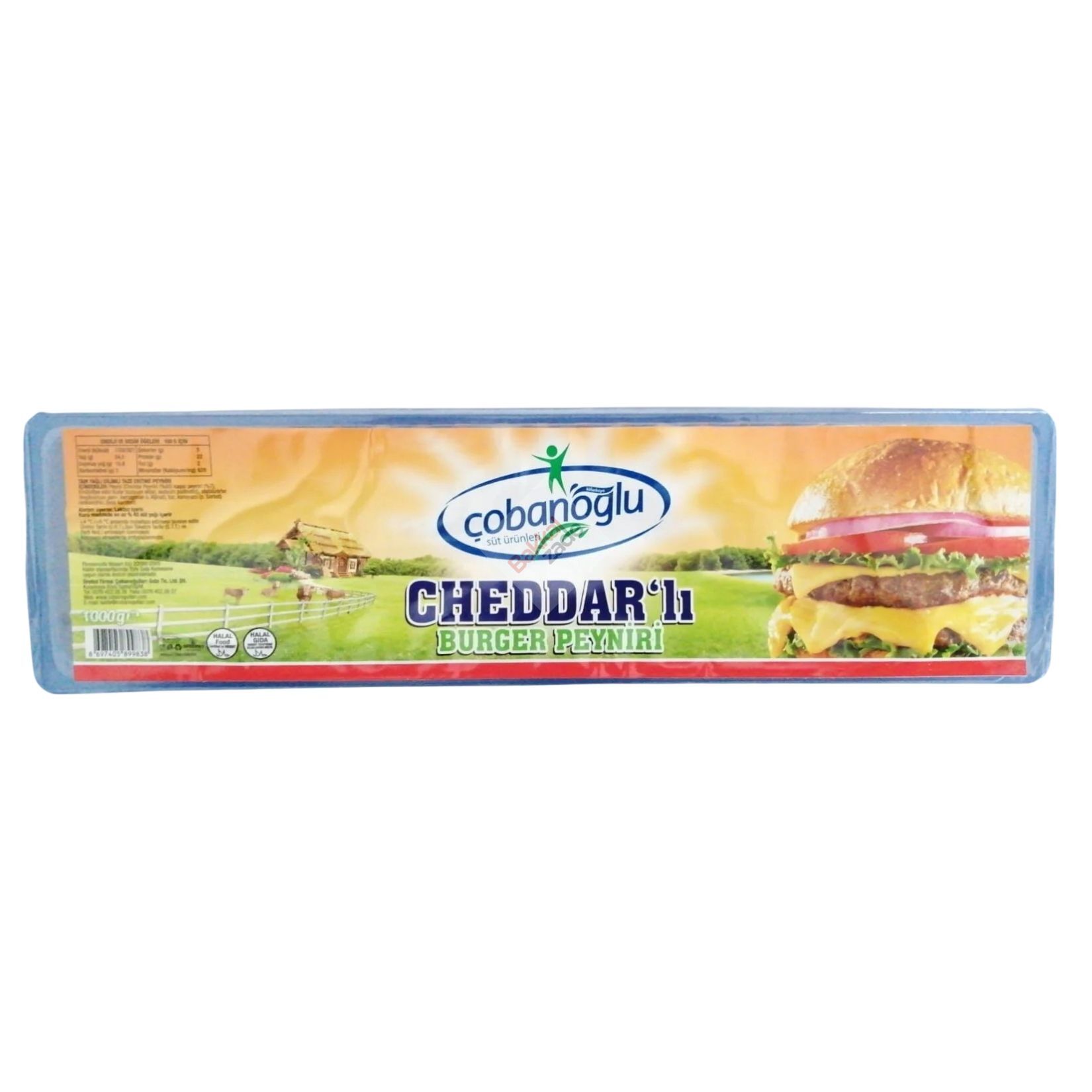 Çobanoğlu Dilimli Cheddar Peyniri 1000 Gr