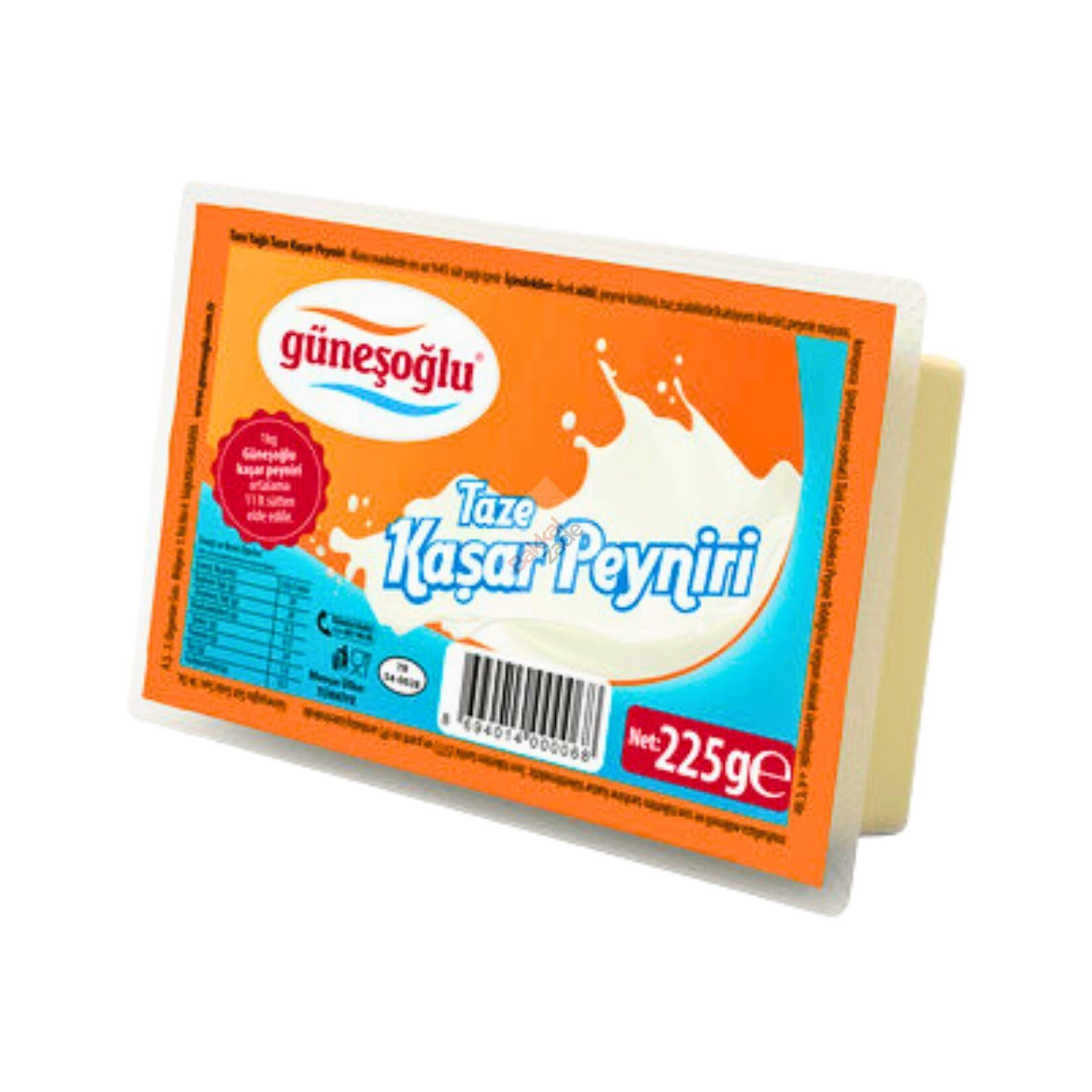 Güneşoğlu Tam Yağlı Taze Kaşar Peyniri  225 Gr