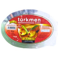 Türkmenzade Biberli Aç Bitir Yeşil Zeytin 150 Gr