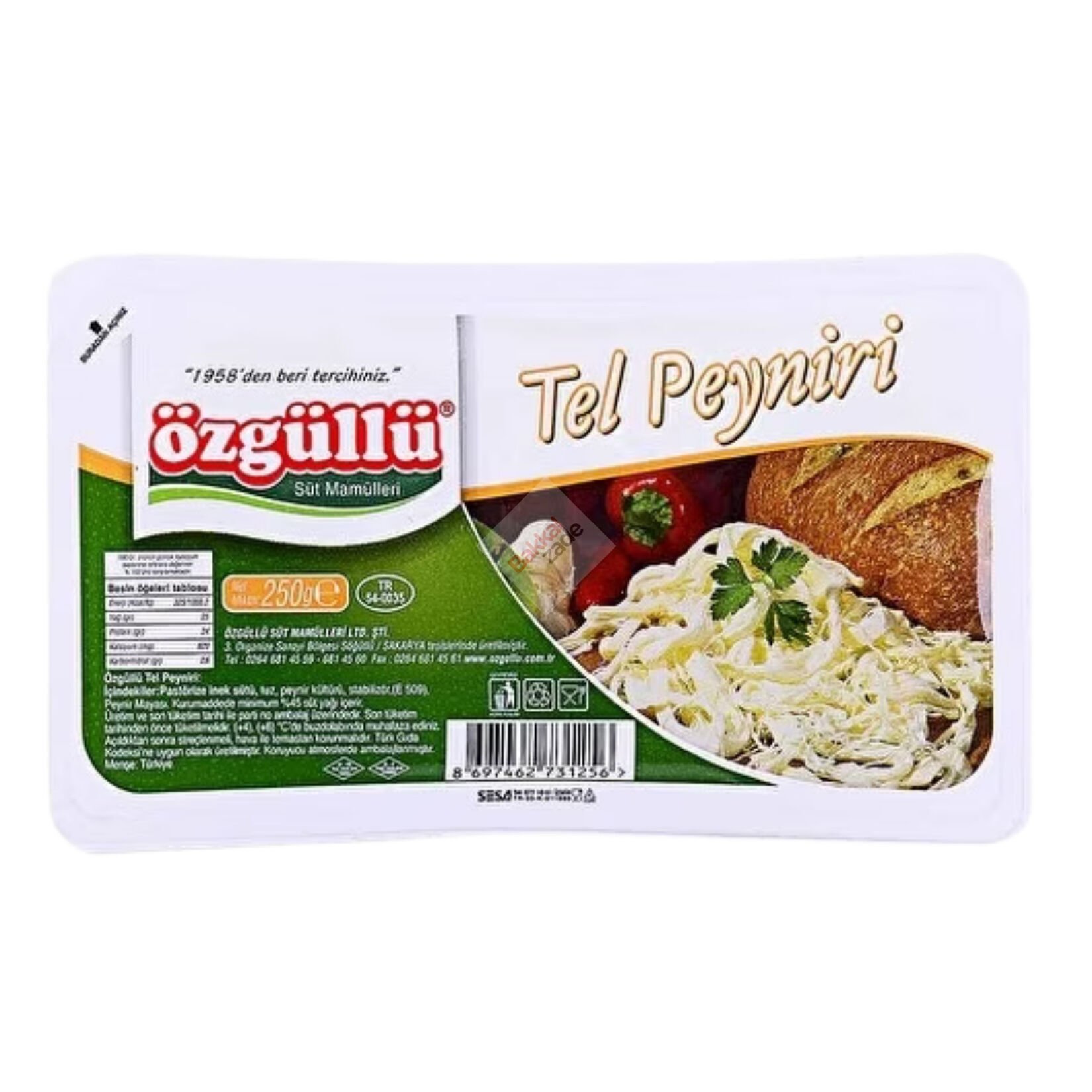 Özgüllü Tel Peyniri 250 Gr