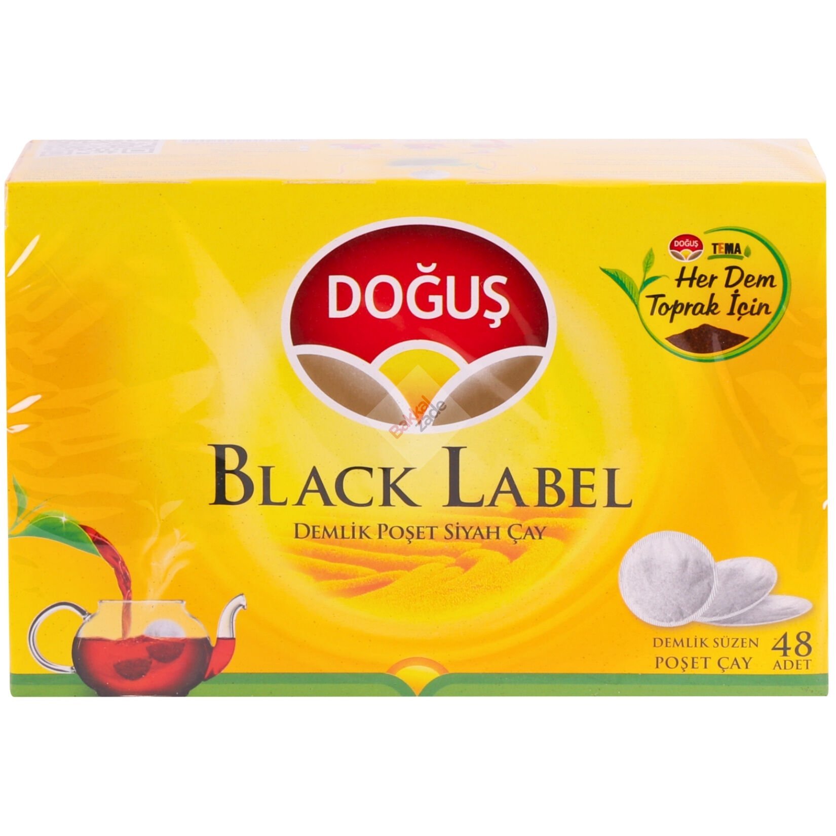 Doğuş Black Label Demlik Poşet Çay 48 Adet 16lı