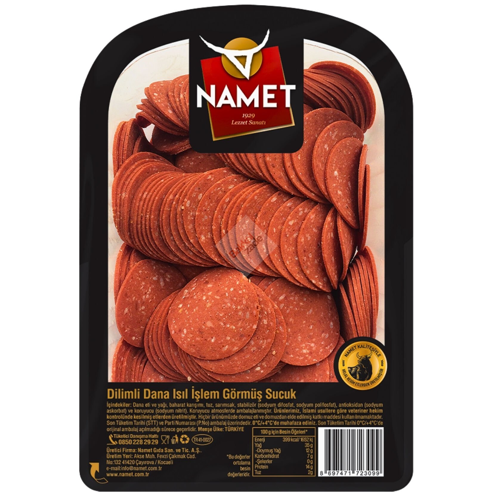 Namet Dilimli Sucuk 500 Gr