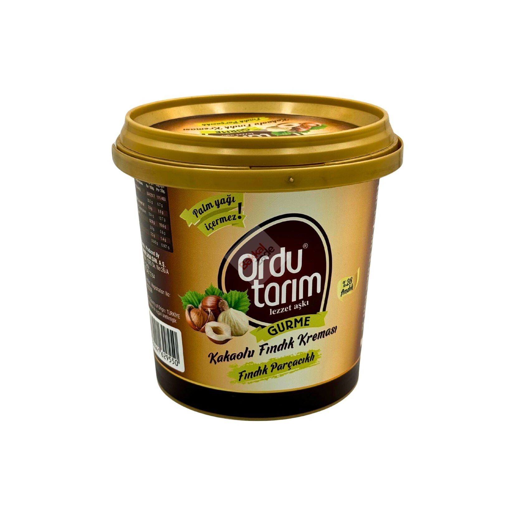 ORDU TARIM KAKAOLU FINDIK KREMASI 800 GR %28 FINDIK FINDIK PARÇACIKLI