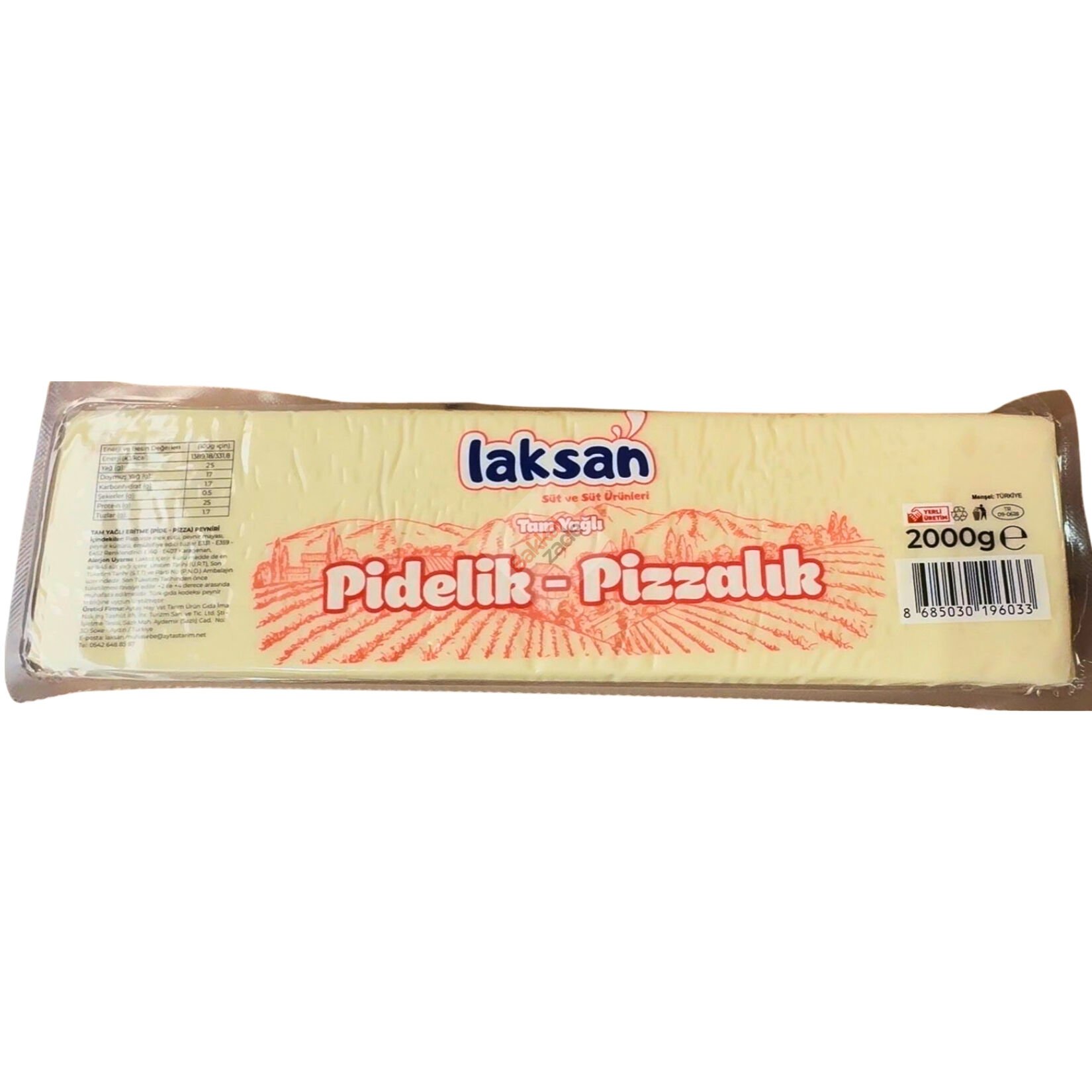 Laksan 2000 Pidelik ve Pizzalık Kaşar