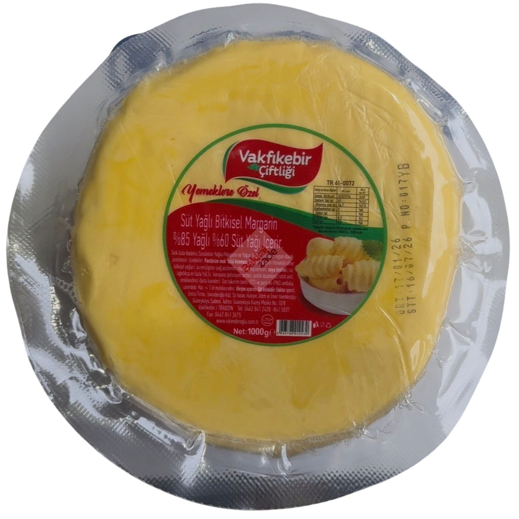 İskenderoğlu Vakfıkebir Margarinli Tereyağ 1KG